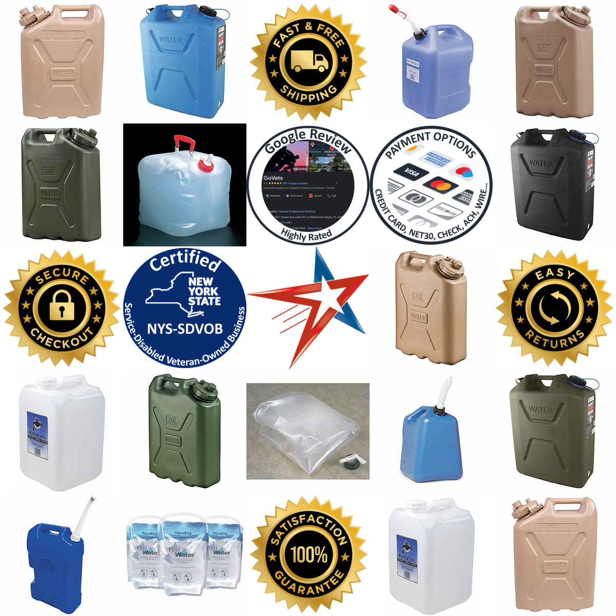 A selection of Non Insulated Water Jugs products on GoVets