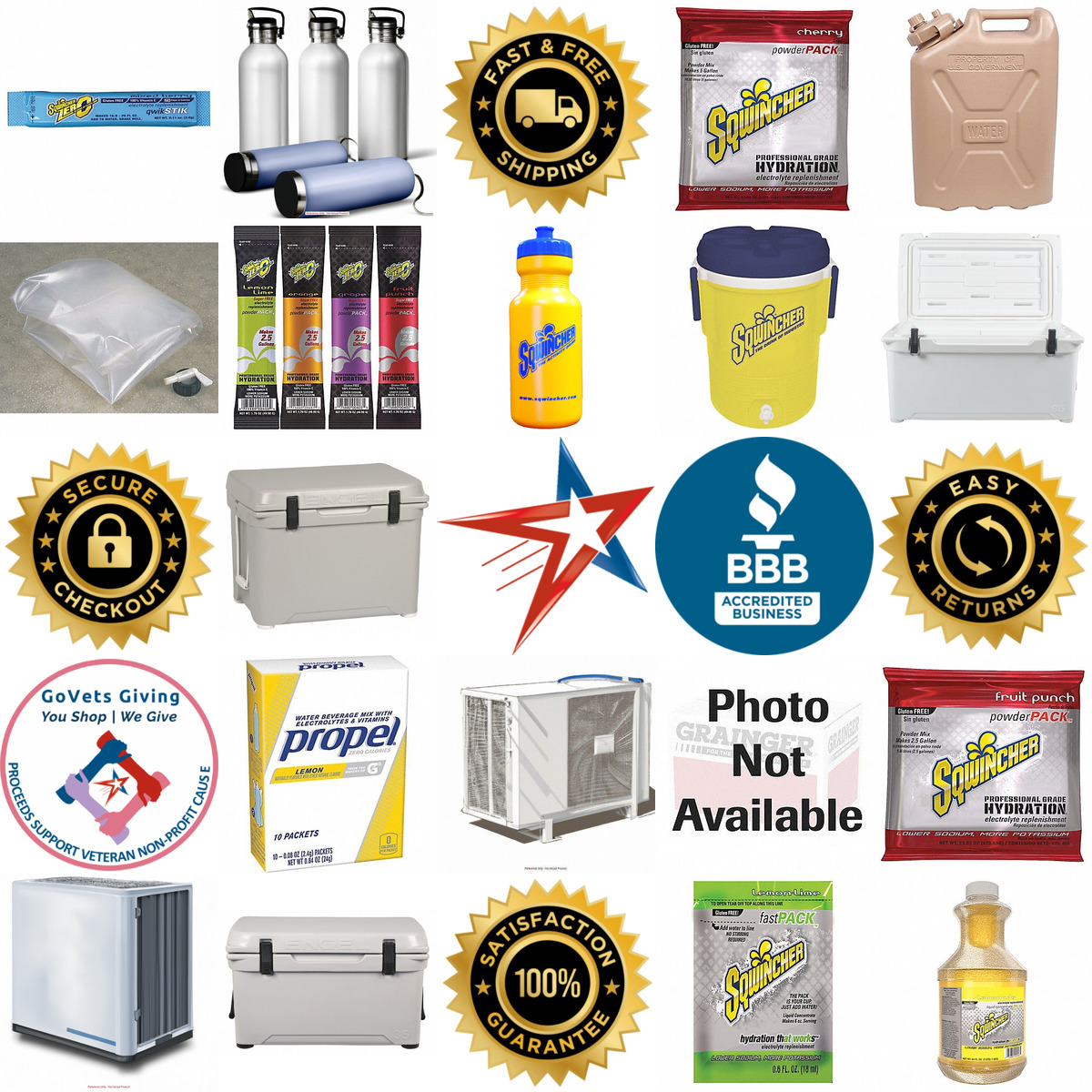 A selection of Portable Coolers and Beverages products on GoVets