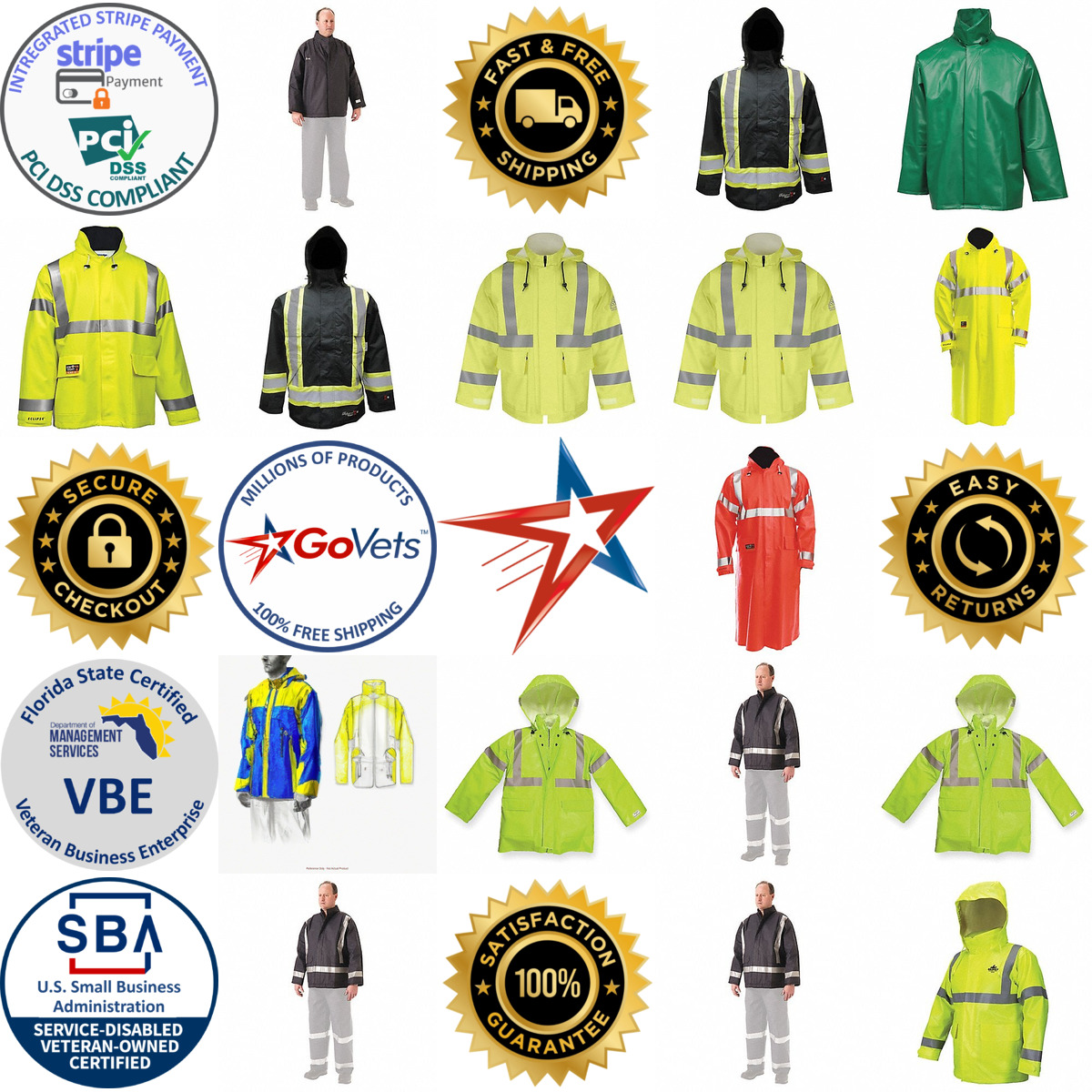 A selection of Flame Resistant and Arc Flash Rain Jackets and Coa products on GoVets