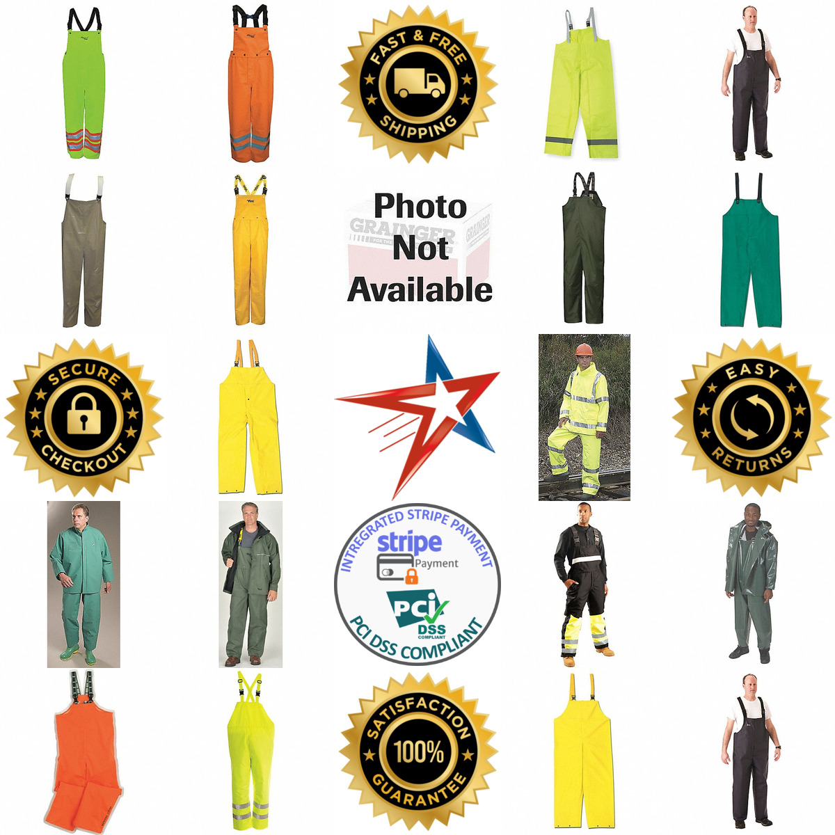 A selection of Rain Bib Overalls products on GoVets