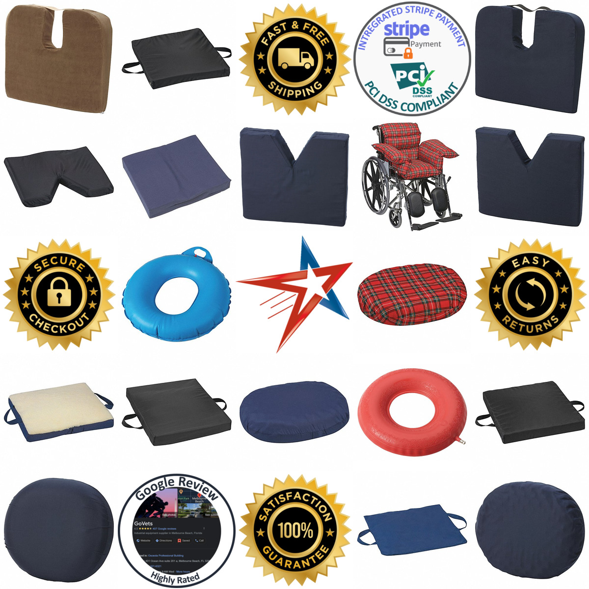 A selection of Ring and Seat Cushions products on GoVets