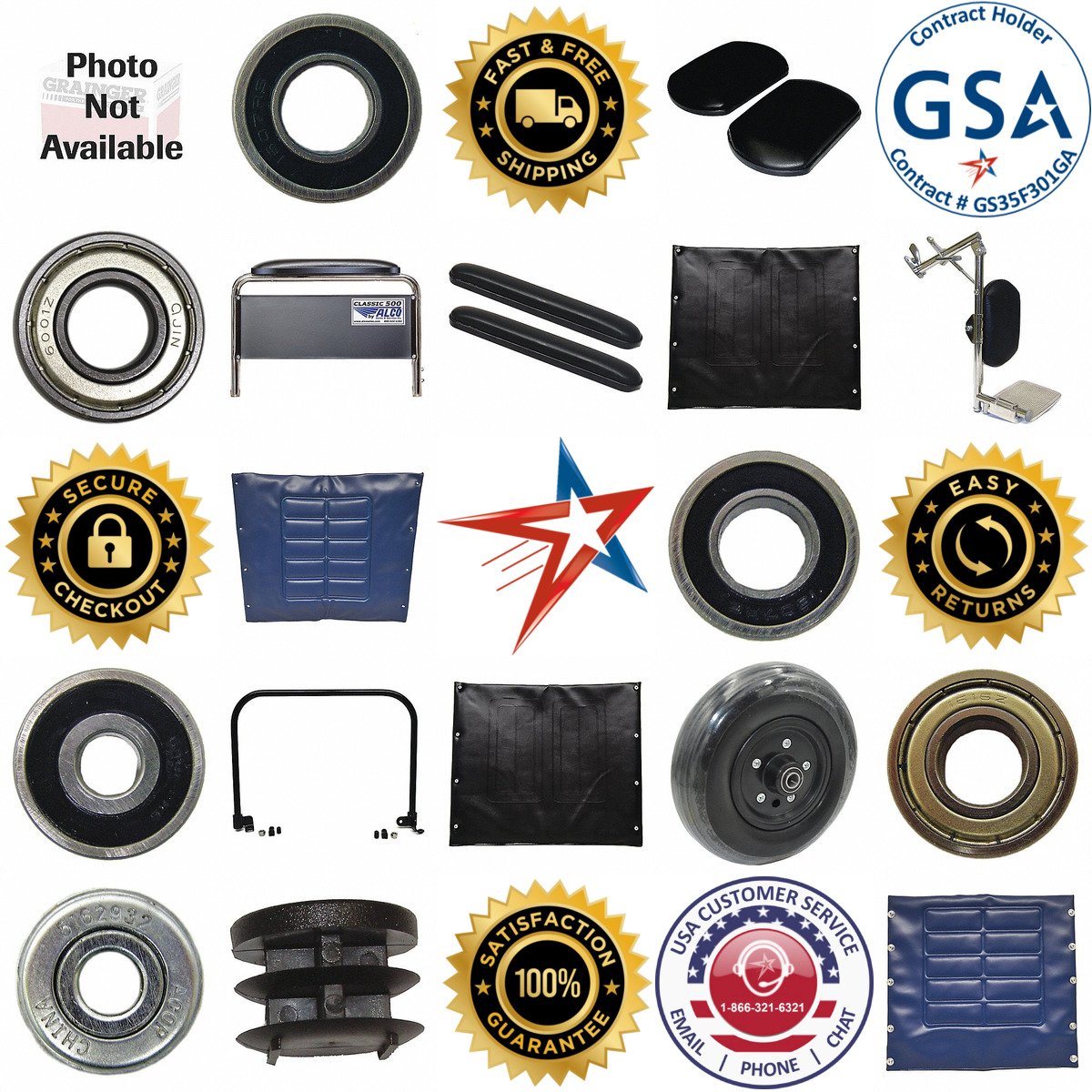 A selection of Wheelchair Parts products on GoVets