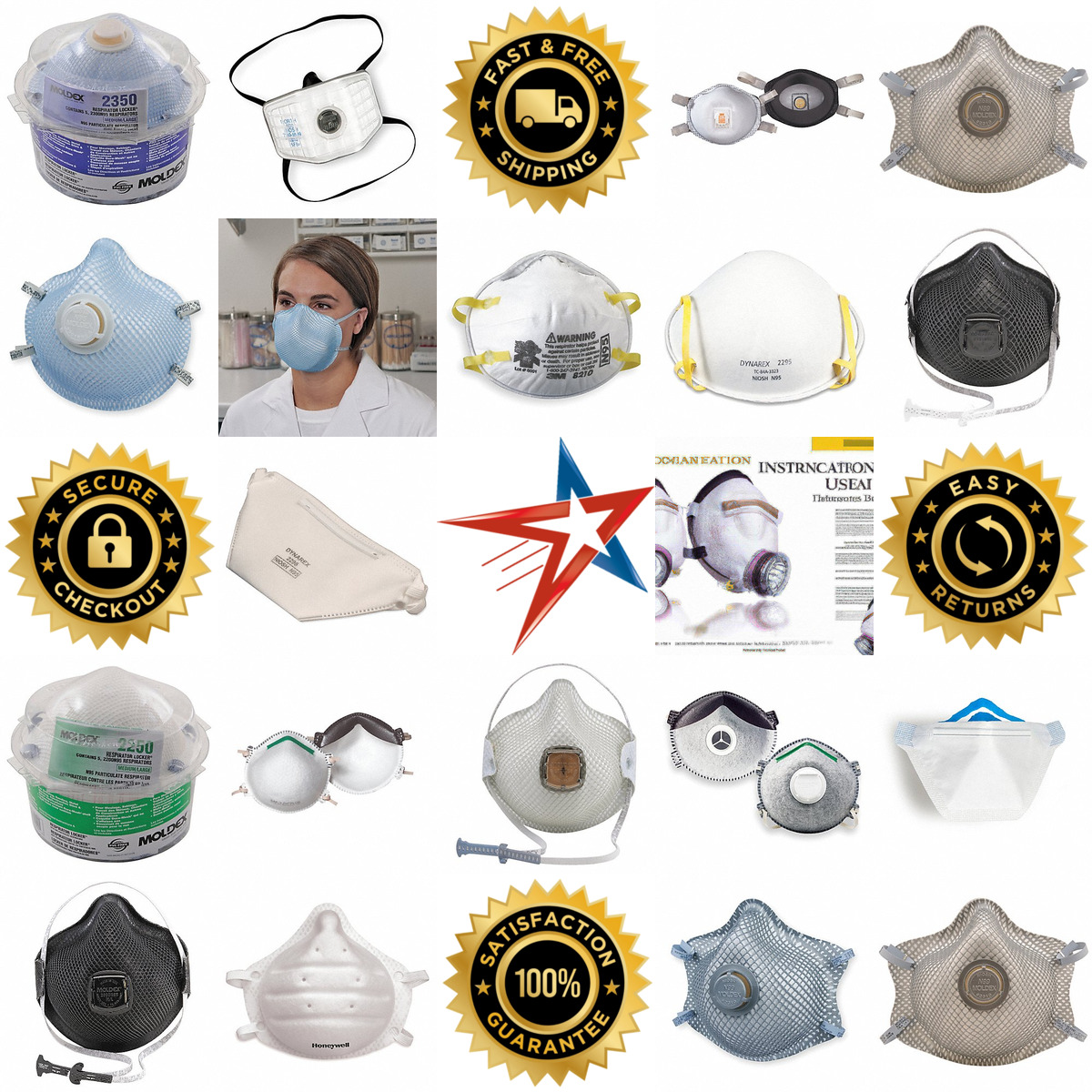 A selection of Disposable Respiratory Protection products on GoVets