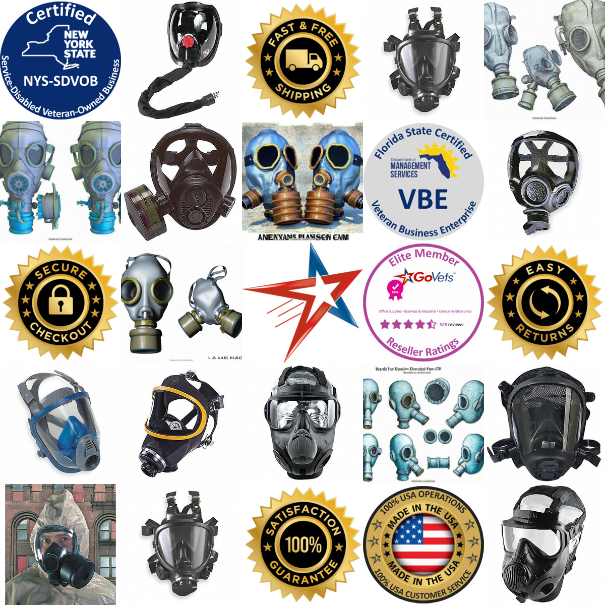 A selection of Gas Masks products on GoVets