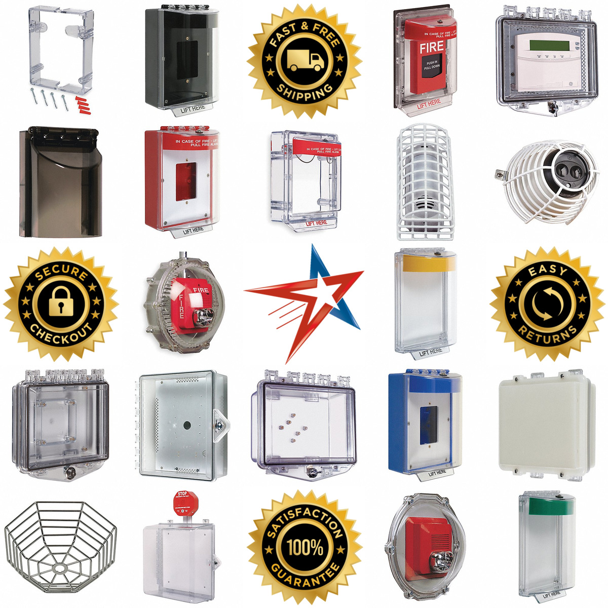 A selection of Audible Alarm Covers and Guards products on GoVets