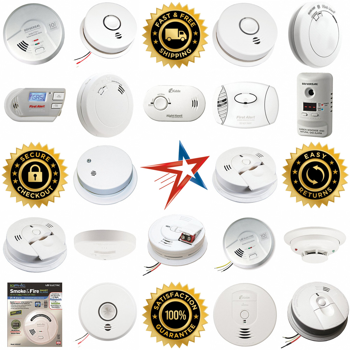 A selection of Carbon Monoxide and Smoke Detectors products on GoVets