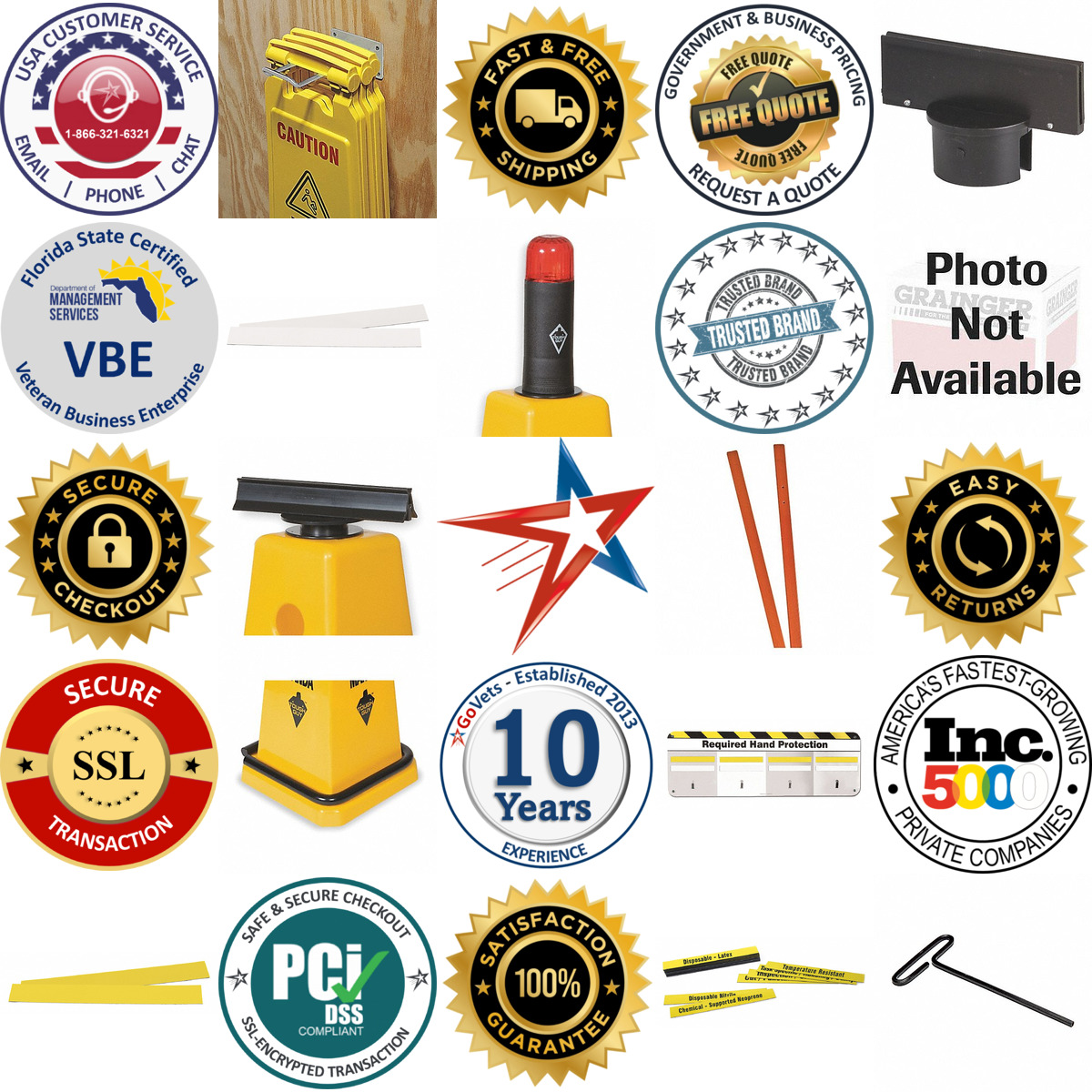 A selection of Sign and Post Accessories products on GoVets