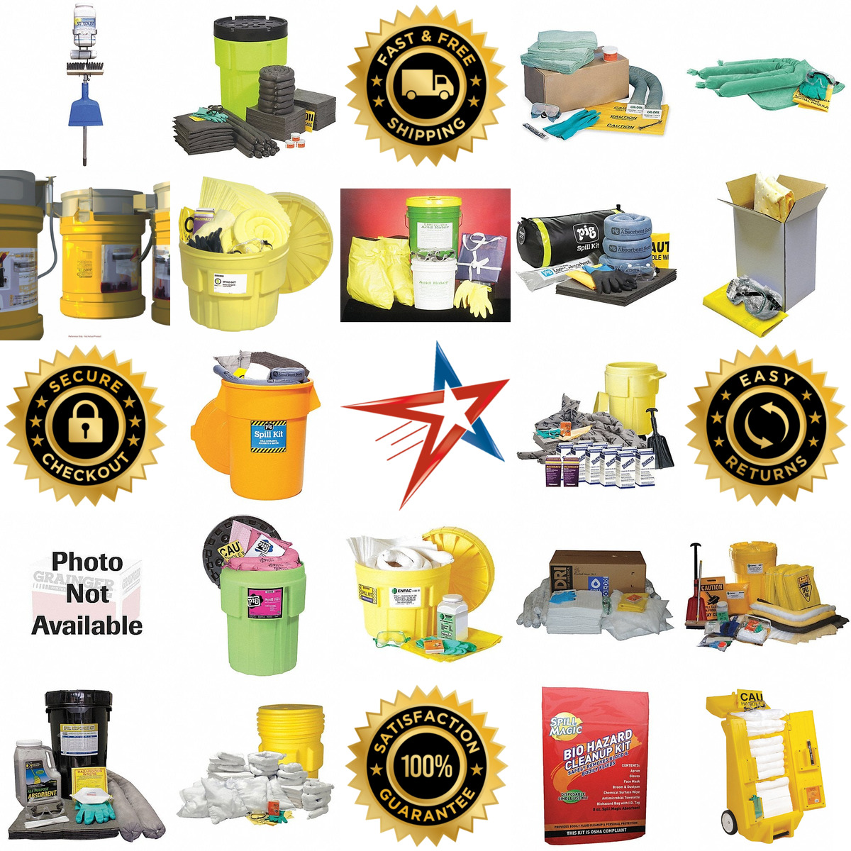 A selection of Spill Kits Stations and Refills products on GoVets