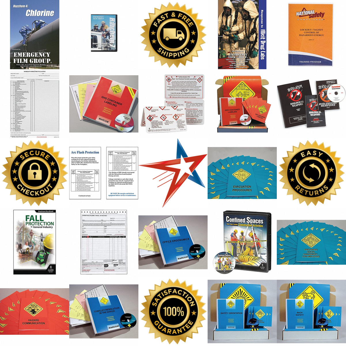 A selection of Safety Training and Reference Materials products on GoVets