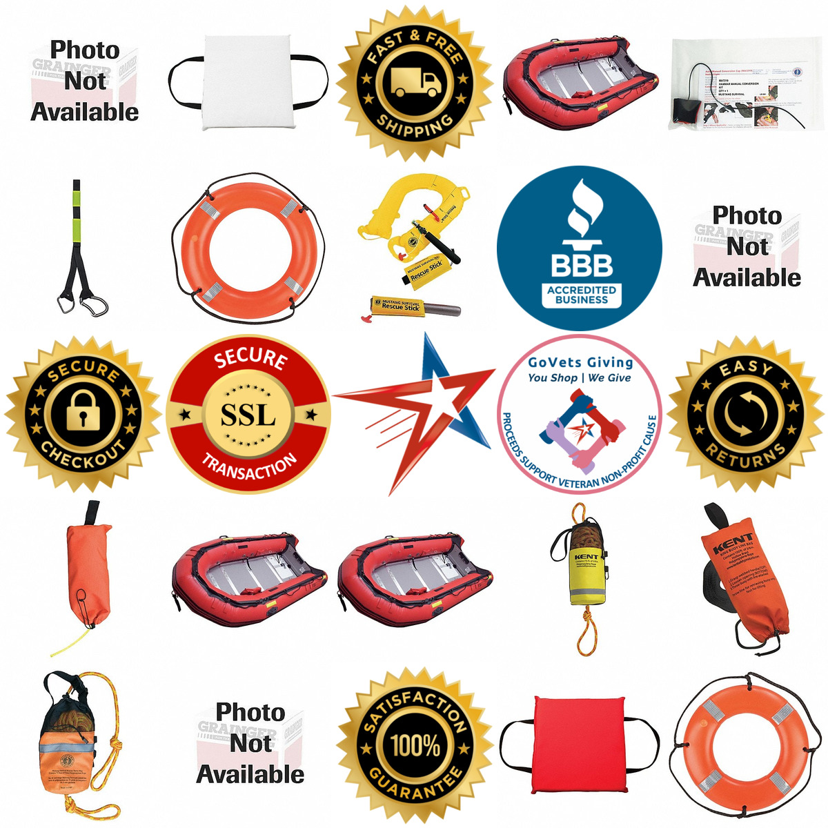 A selection of Water Rescue Equipment products on GoVets