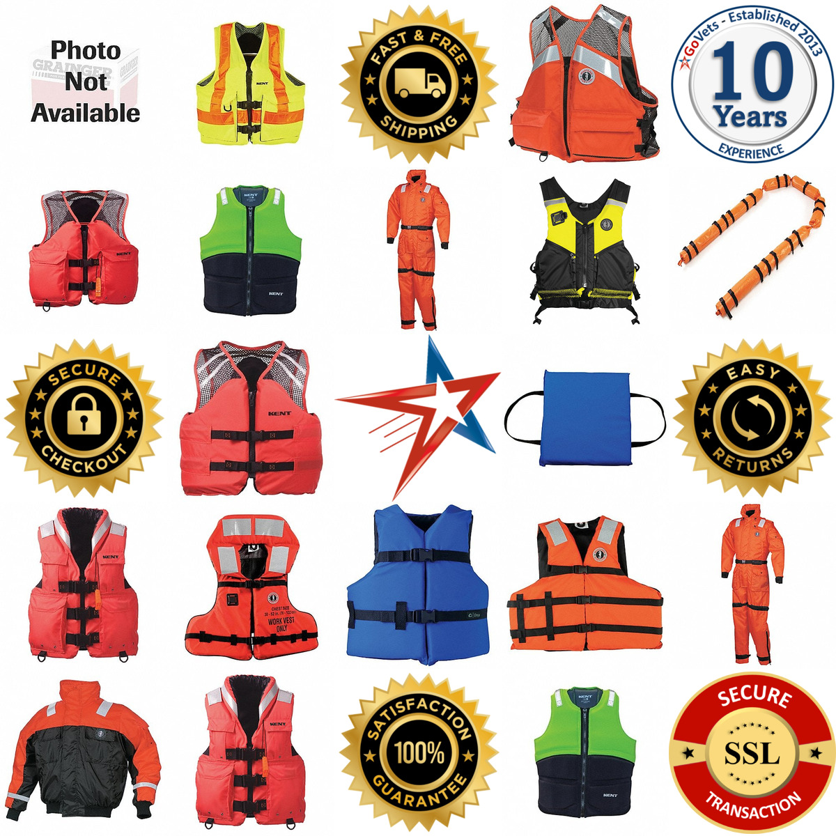 A selection of Water Safety products on GoVets