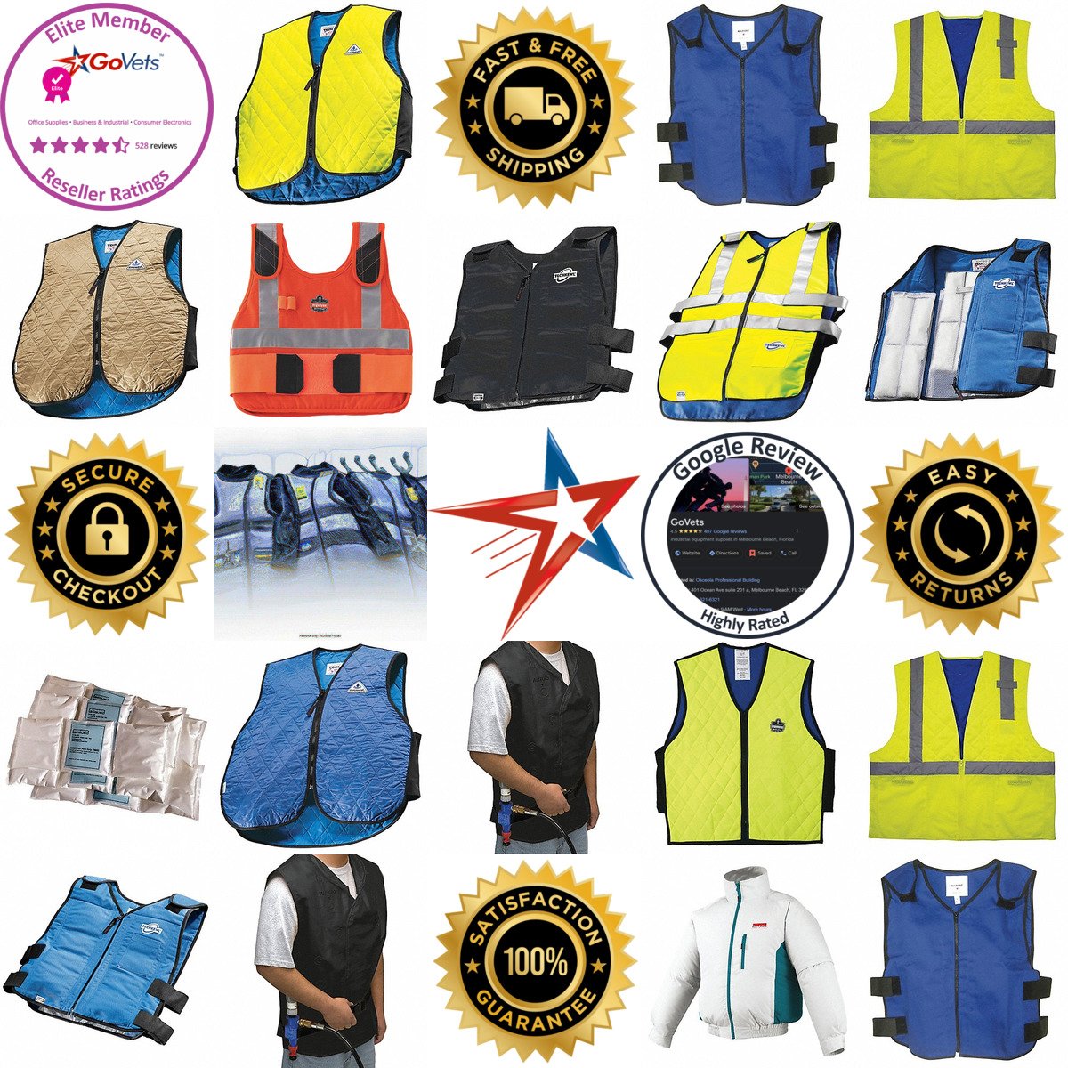 A selection of Cooling Vests and Jackets products on GoVets