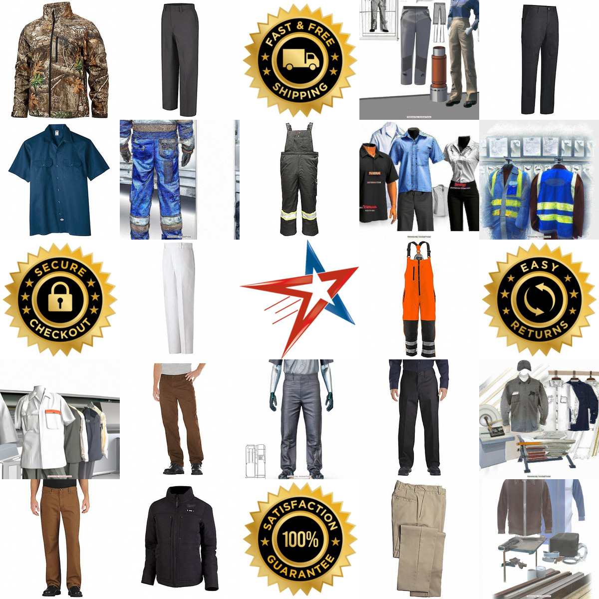 A selection of Workwear products on GoVets