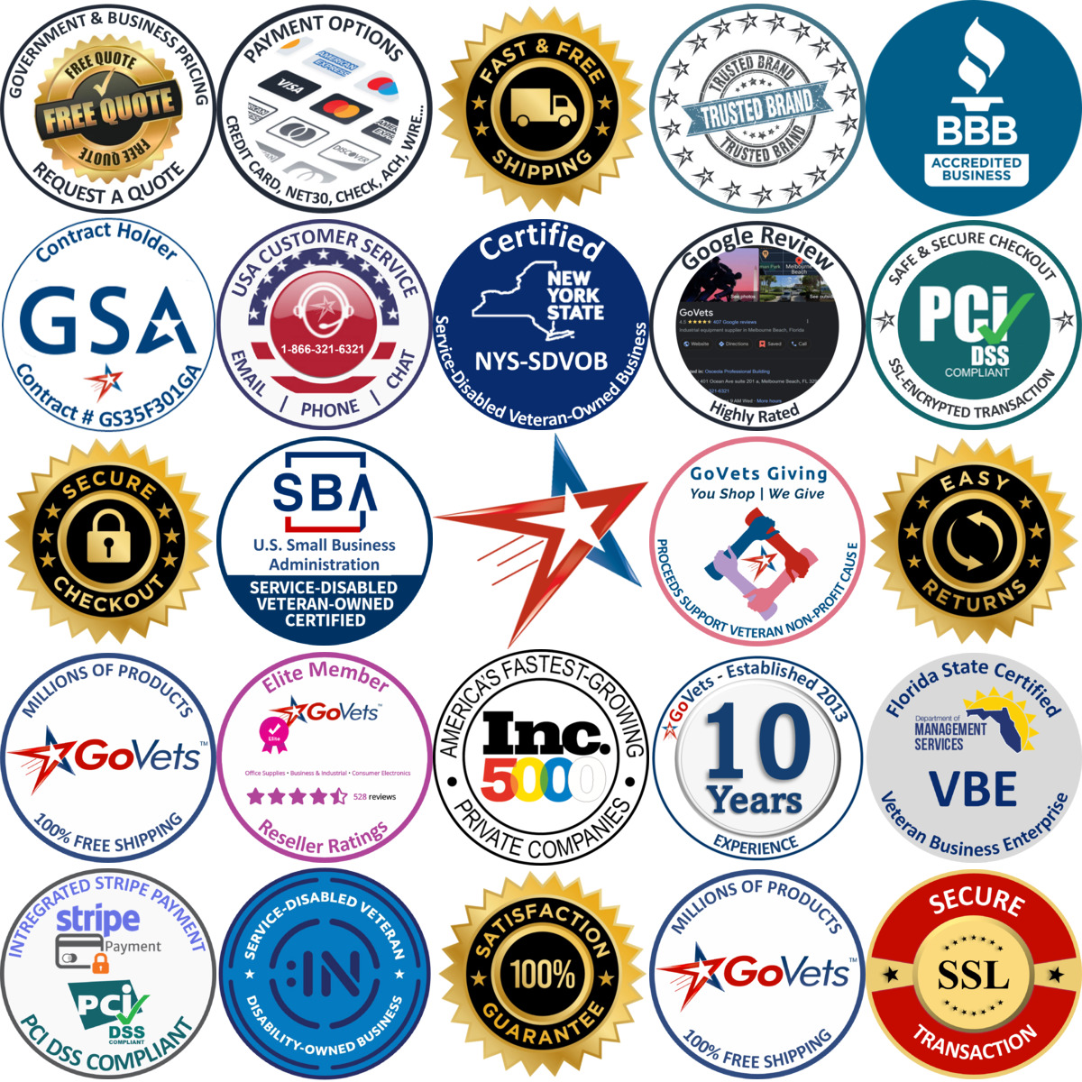 A selection of Body Belts products on GoVets