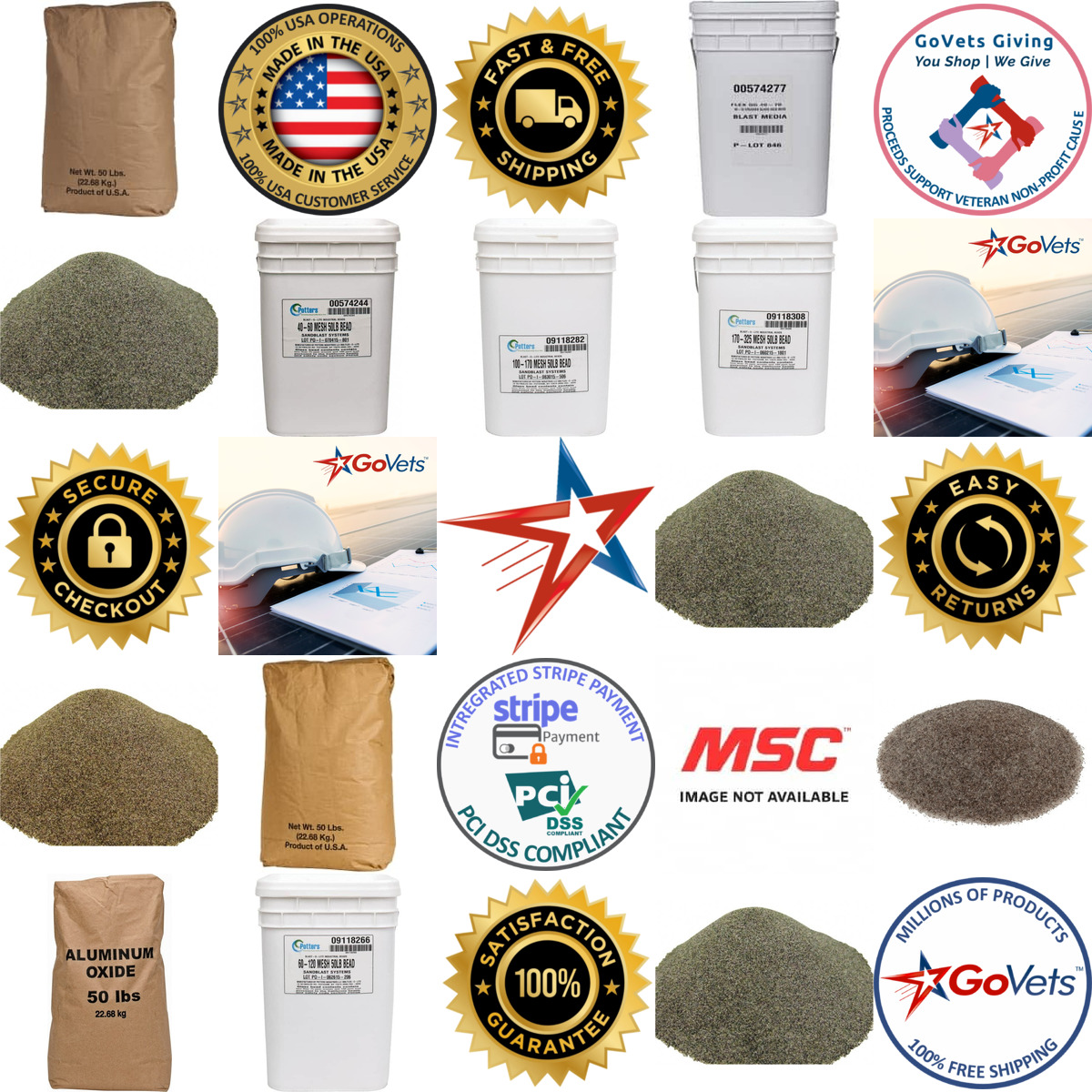 A selection of Msc products on GoVets