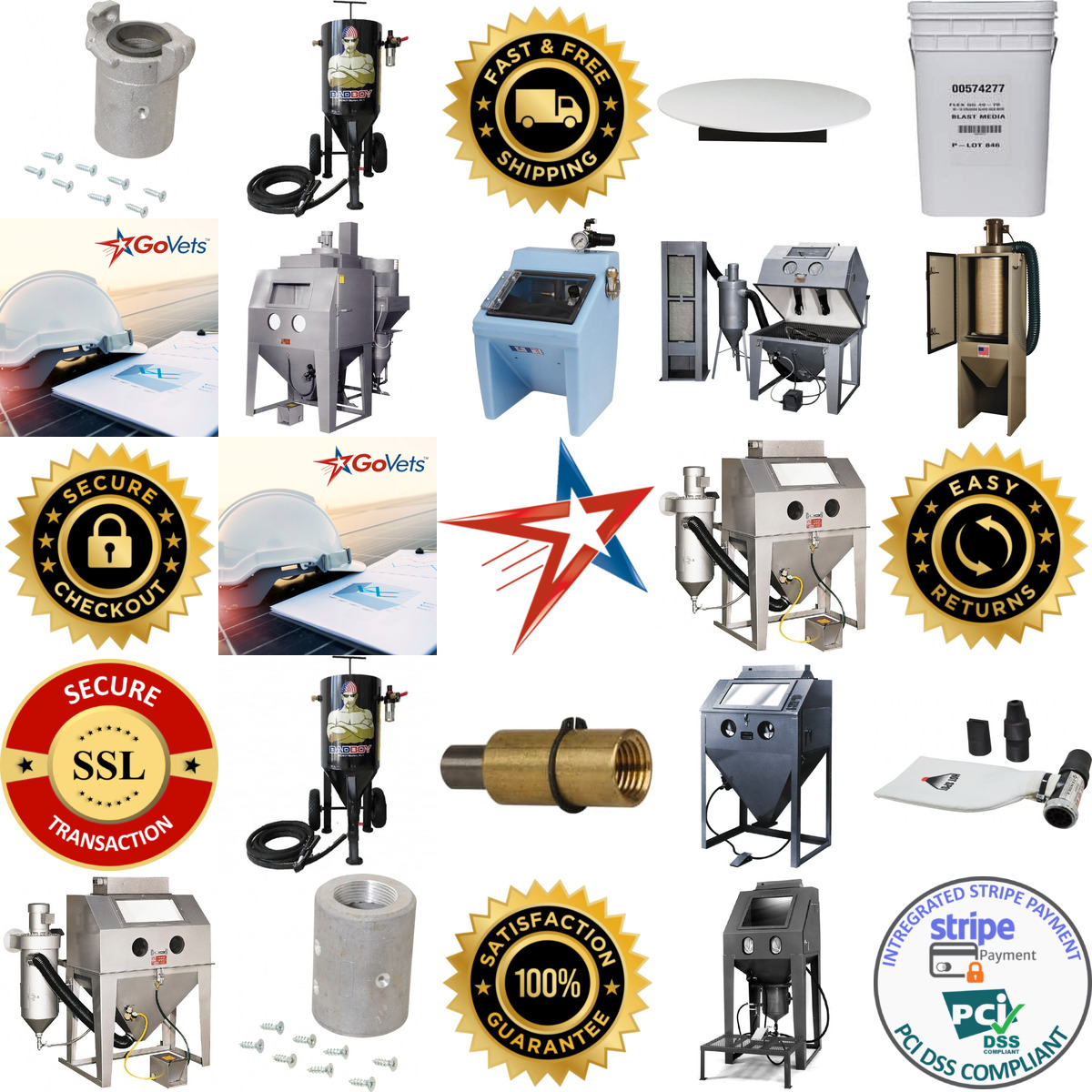 A selection of Sandblasting Equipment products on GoVets
