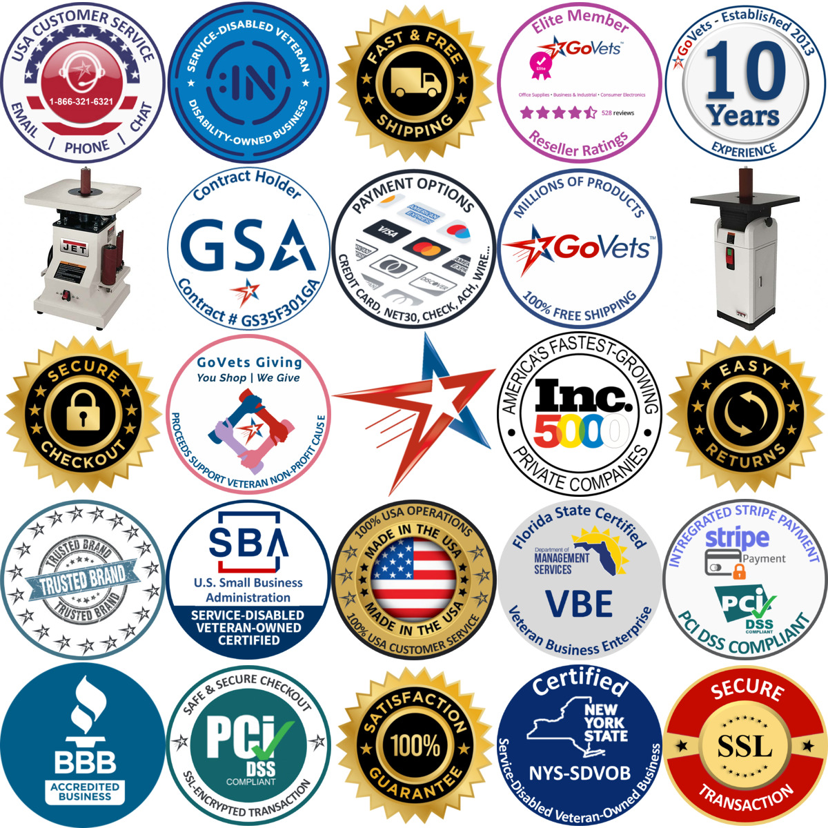 A selection of Jet products on GoVets