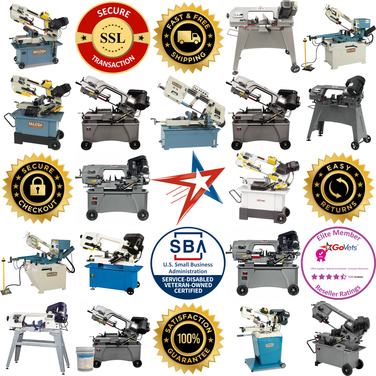 Millions of Products A selection of Combination Horizontal and Vertical Bandsaws products on GoVets