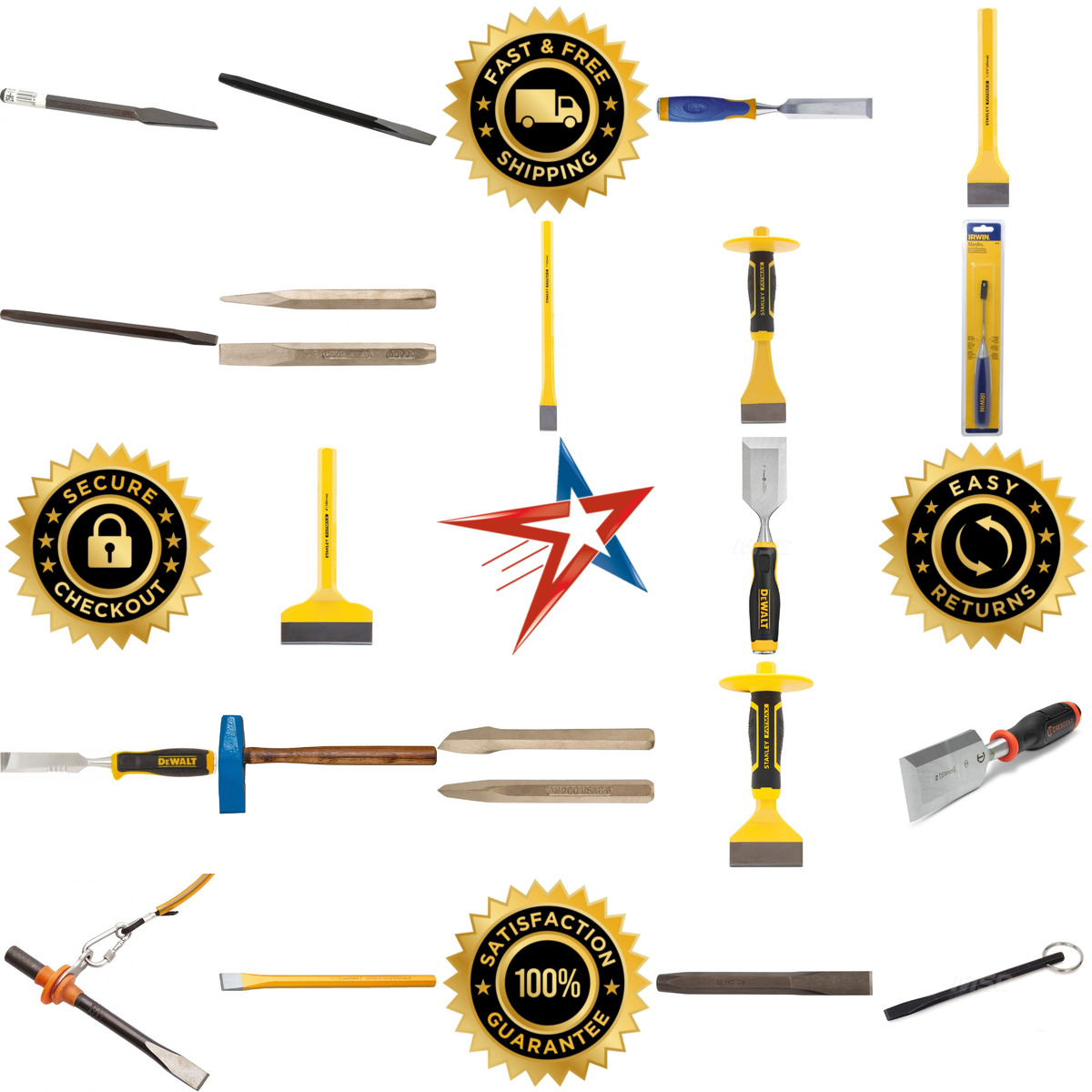 A selection of Chisels products on GoVets