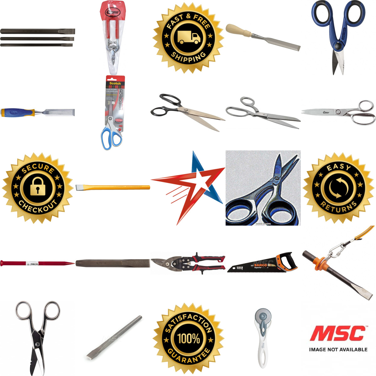 A selection of Saws Chisels and Shears products on GoVets