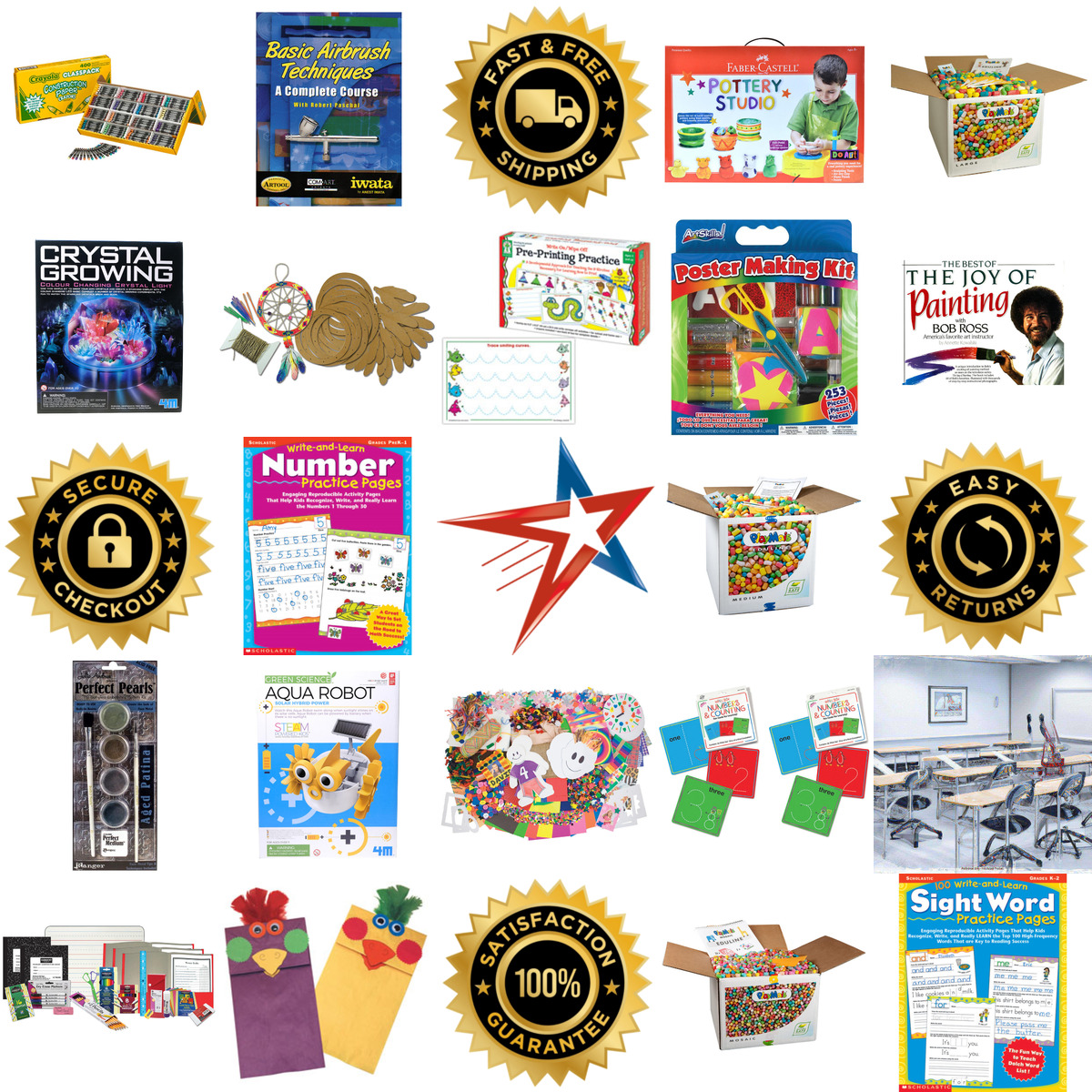 A selection of Classroom Art products on GoVets