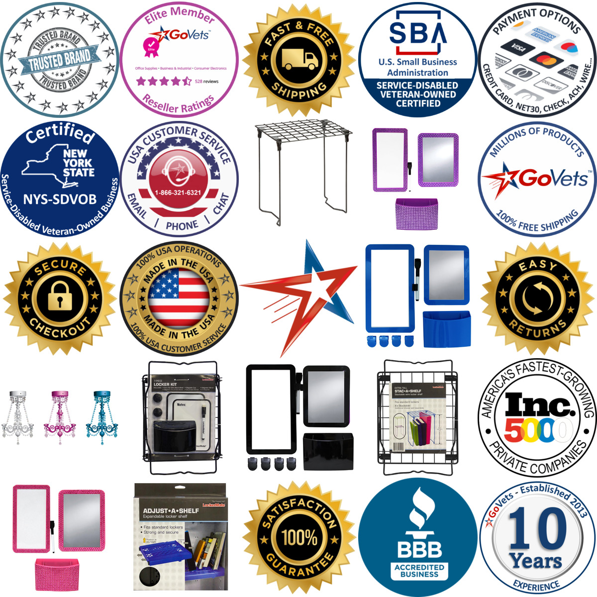 Millions of Products A selection of Locker Accessories products on GoVets