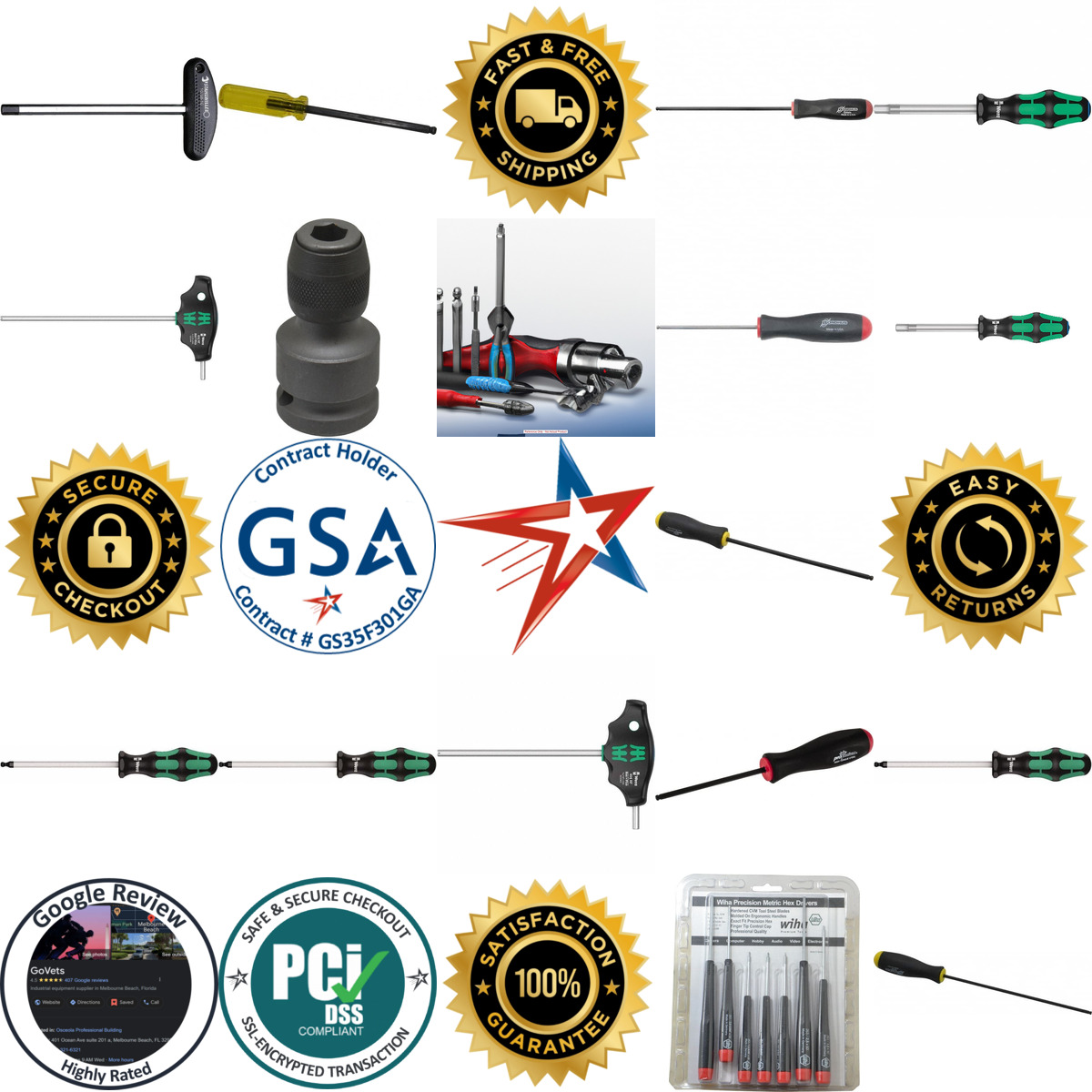 A selection of Hex Drivers and Accessories products on GoVets