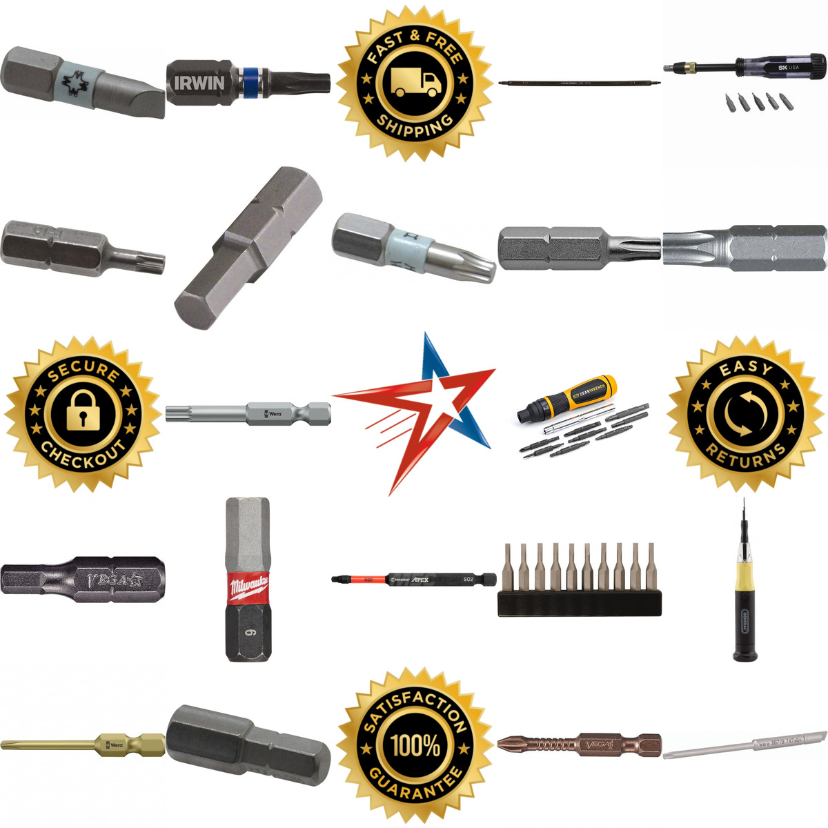 Millions of Products A selection of Bit Screwdrivers and Bits products on GoVets