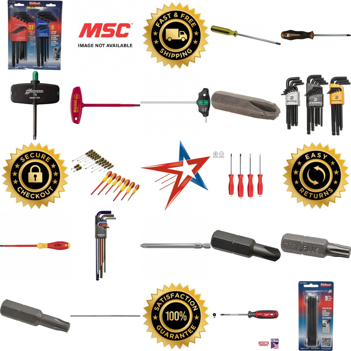 A selection of Screwdrivers and Hex Keys products on GoVets