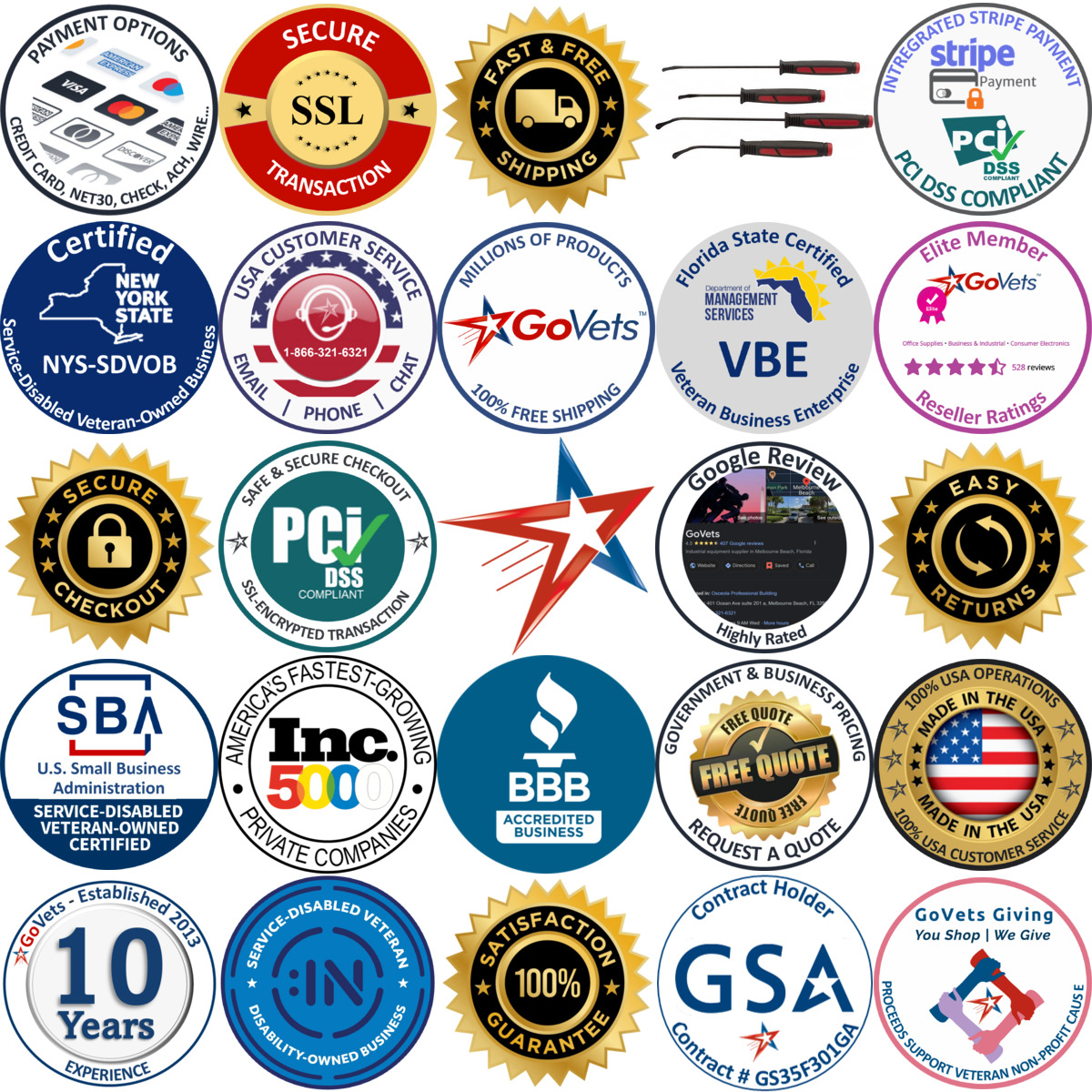 A selection of sk products on GoVets