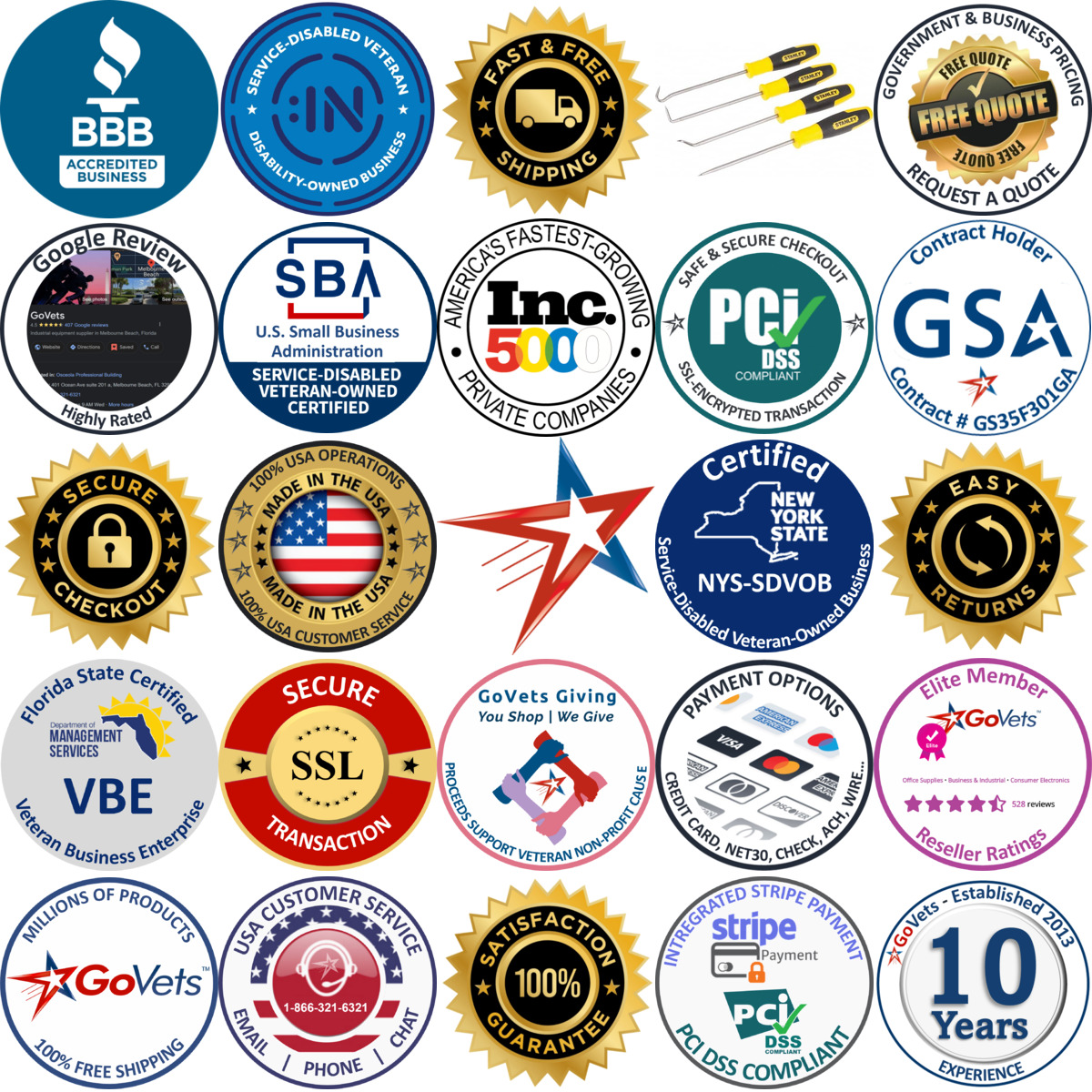 Millions of Products A selection of Stanley products on GoVets