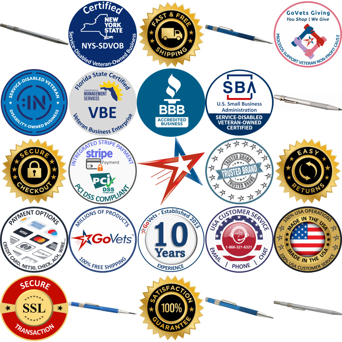 Millions of Products A selection of Msc products on GoVets