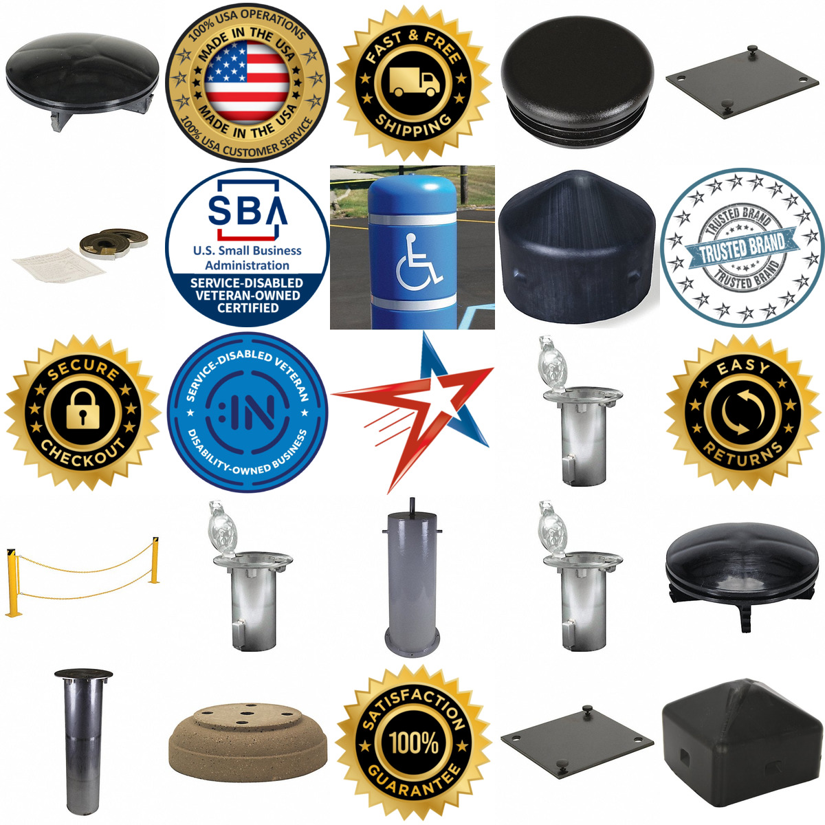 A selection of Bollard Accessories products on GoVets