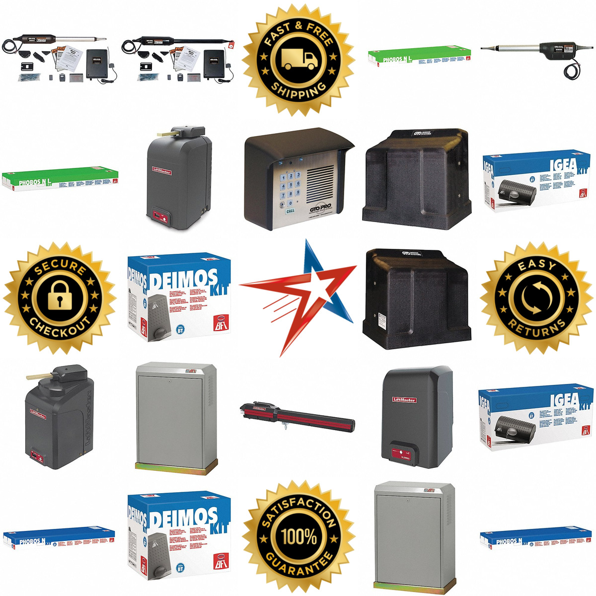 A selection of Gate Operators products on GoVets