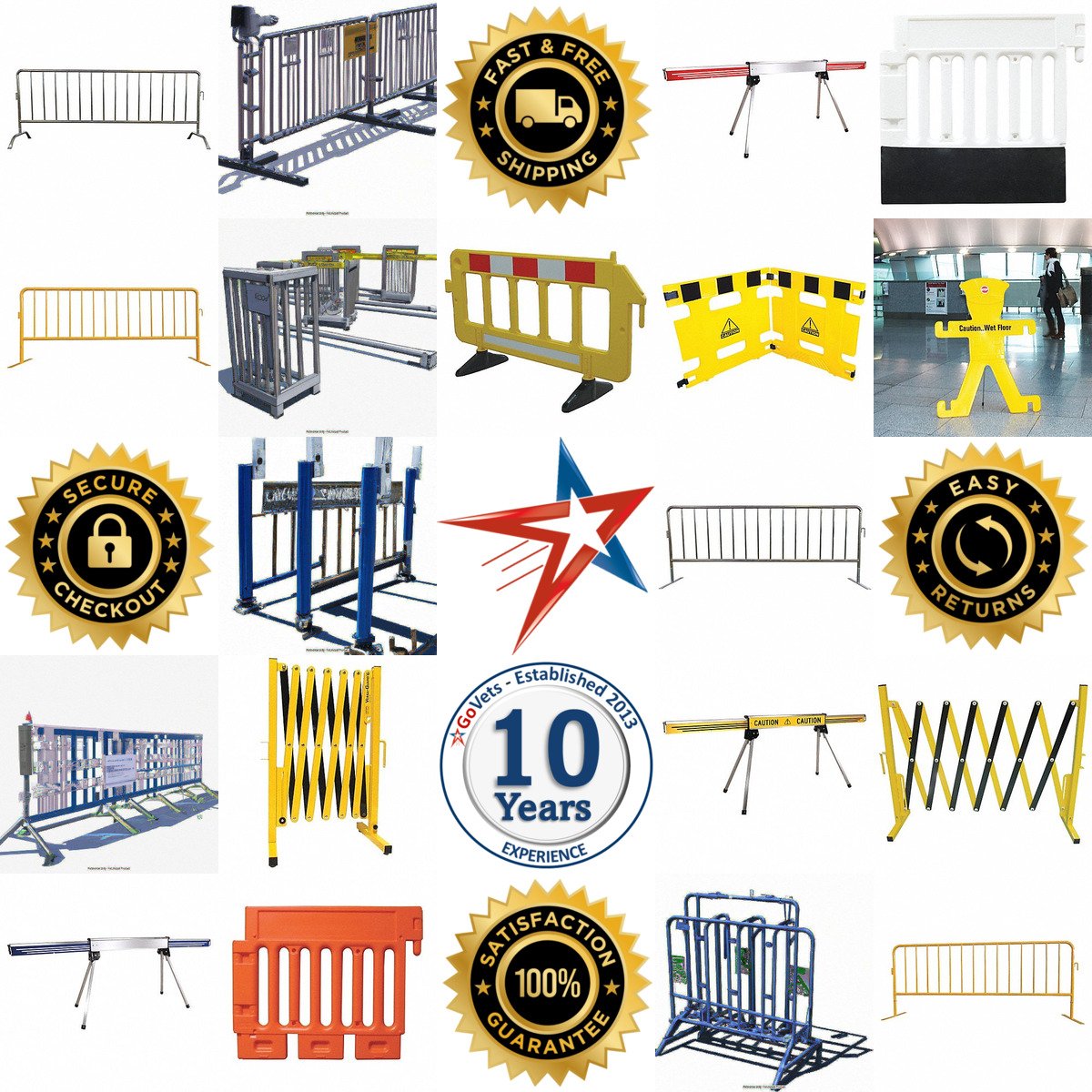 A selection of Portable Crowd Control Barricades products on GoVets