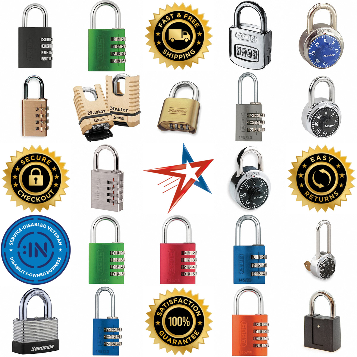 A selection of Combination Padlocks products on GoVets