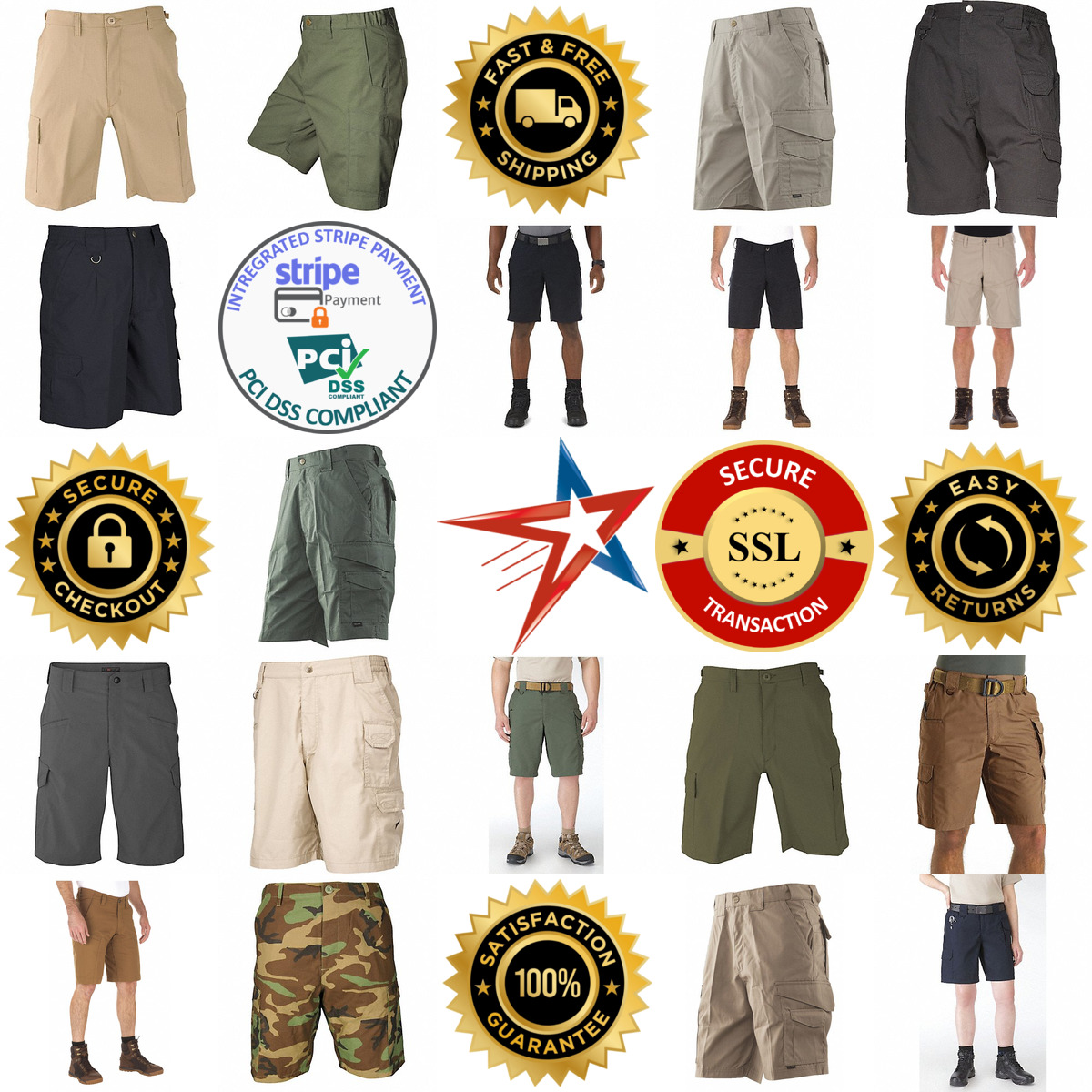 A selection of Police and Emt Shorts products on GoVets