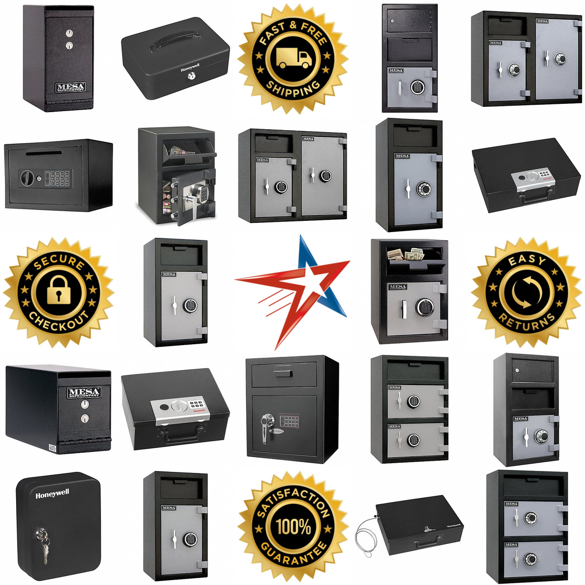 A selection of Depository Safes products on GoVets