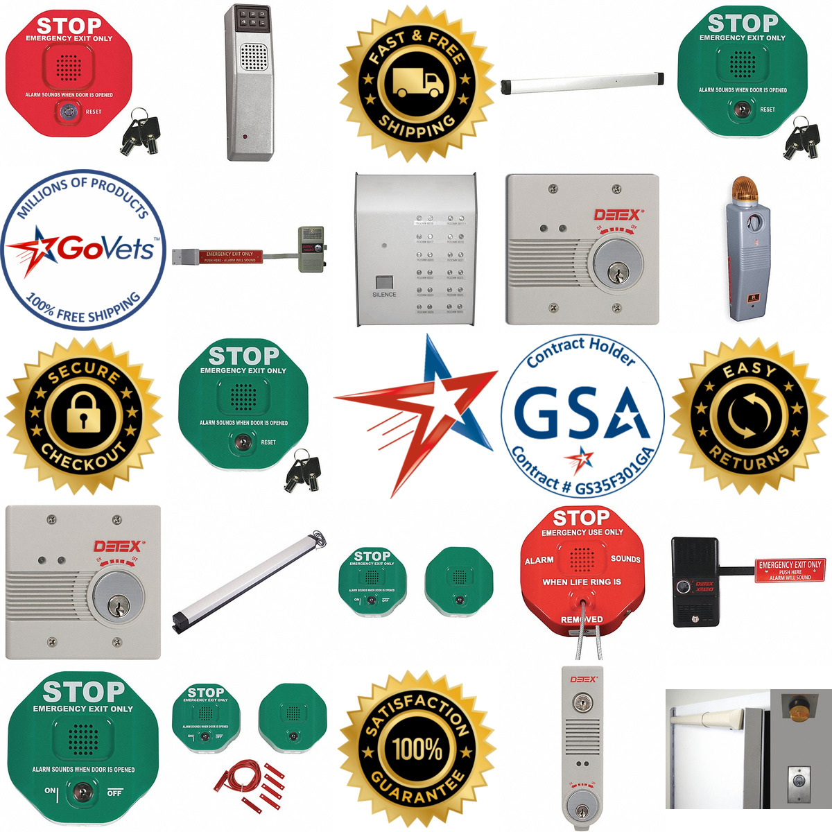 A selection of Door Alarms and Warnings products on GoVets