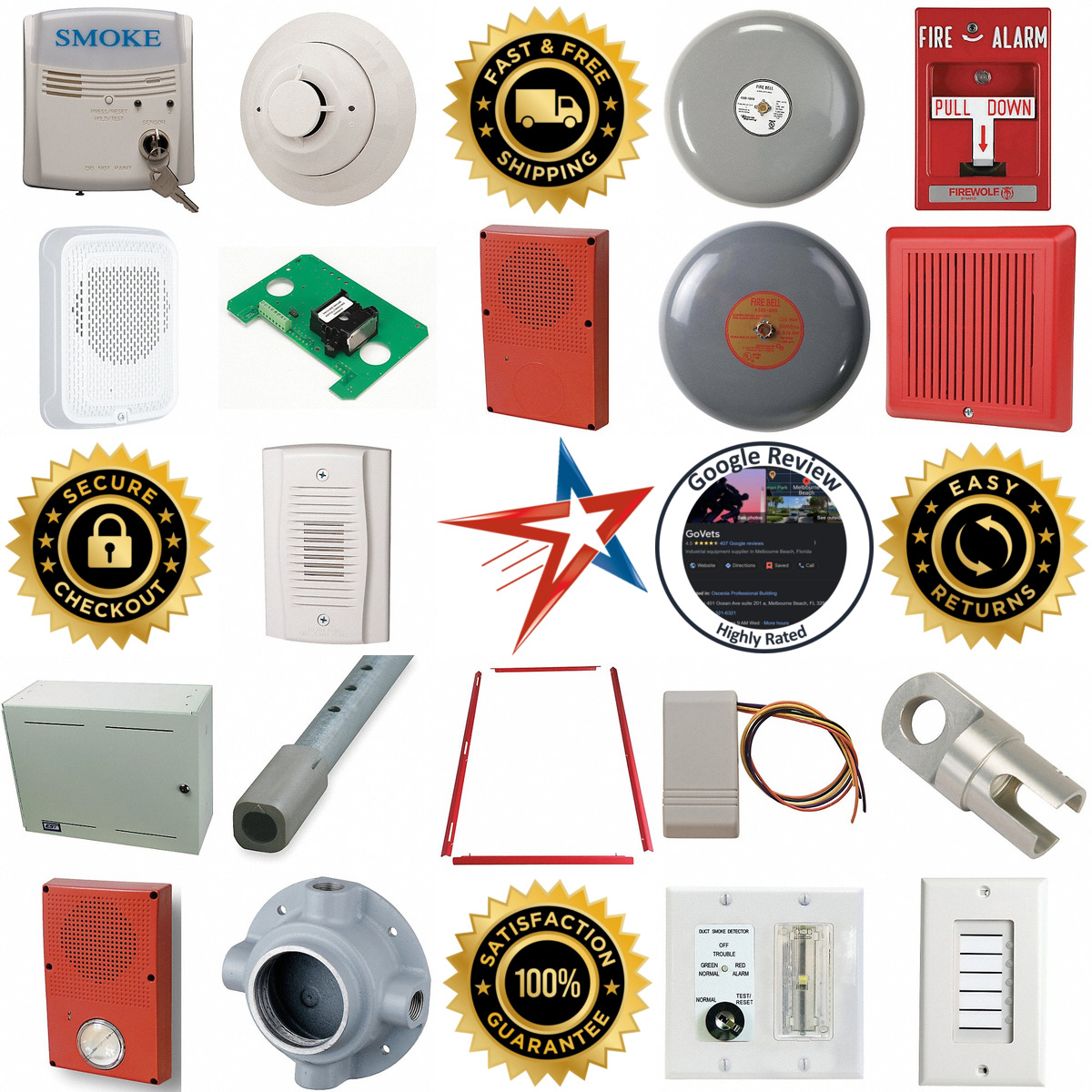 A selection of Fire Alarm System Components products on GoVets