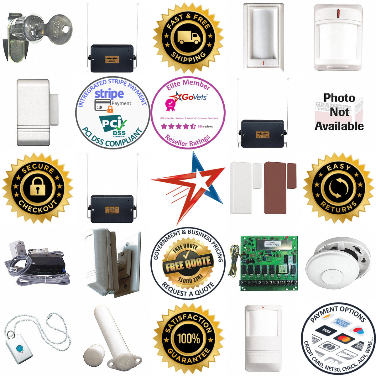 A selection of Intrusion System Components products on GoVets