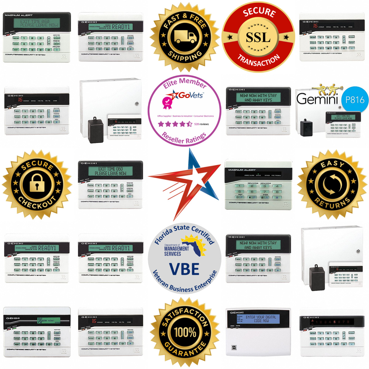 A selection of Intrusion System Keypads products on GoVets