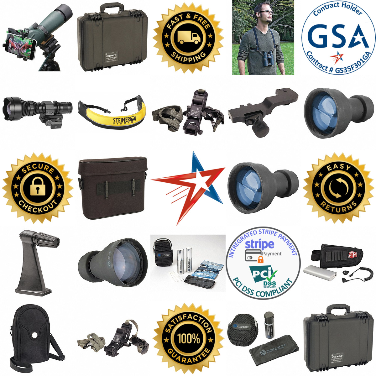 A selection of Binocular and Monocular Accessories products on GoVets