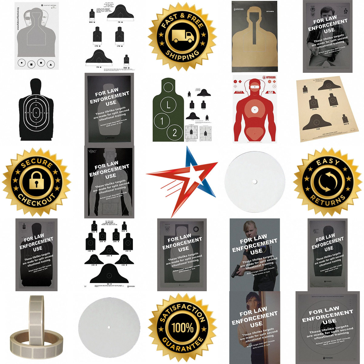 A selection of Shooting Range Targets products on GoVets