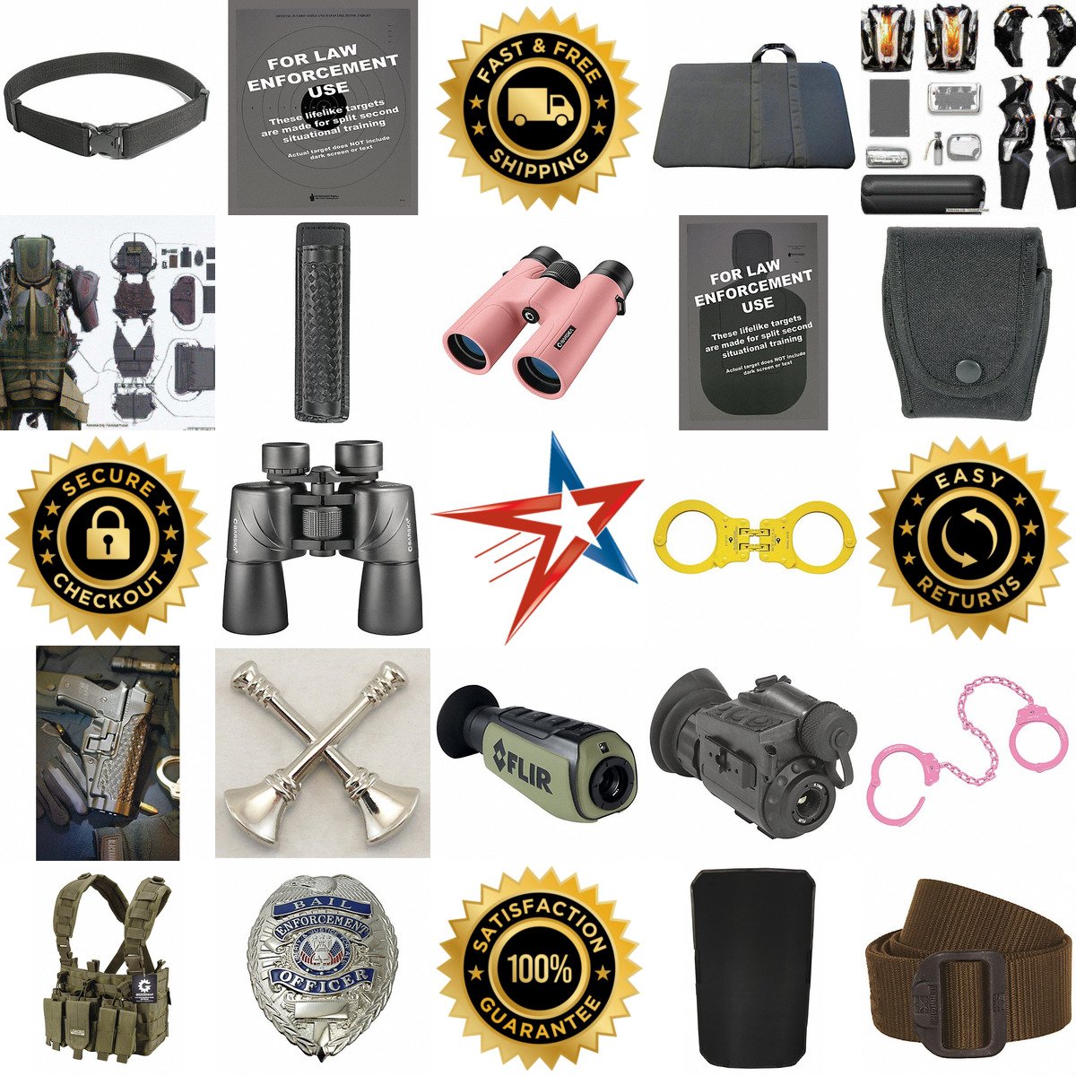 A selection of Security Management and Law Enforcement products on GoVets