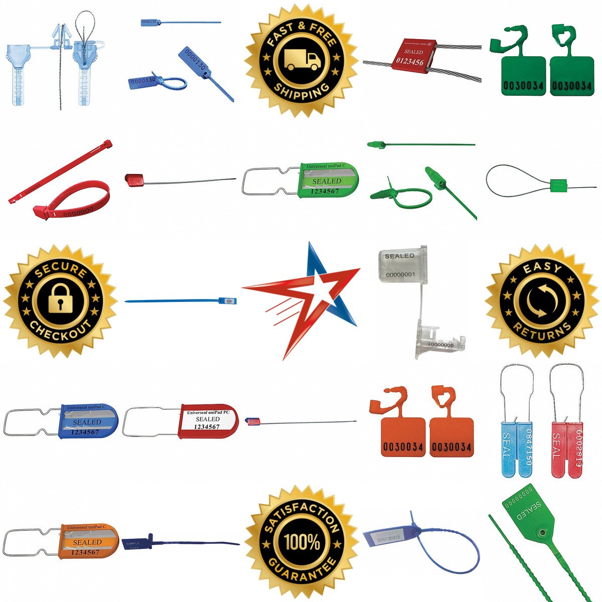 A selection of Security Seals products on GoVets