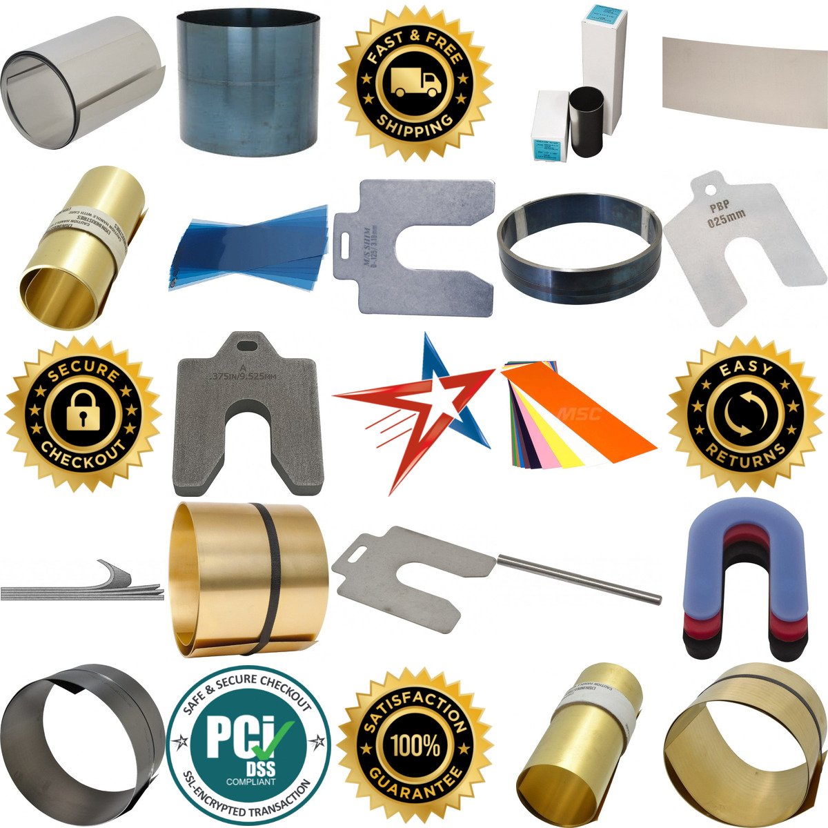 A selection of Shim Stock products on GoVets