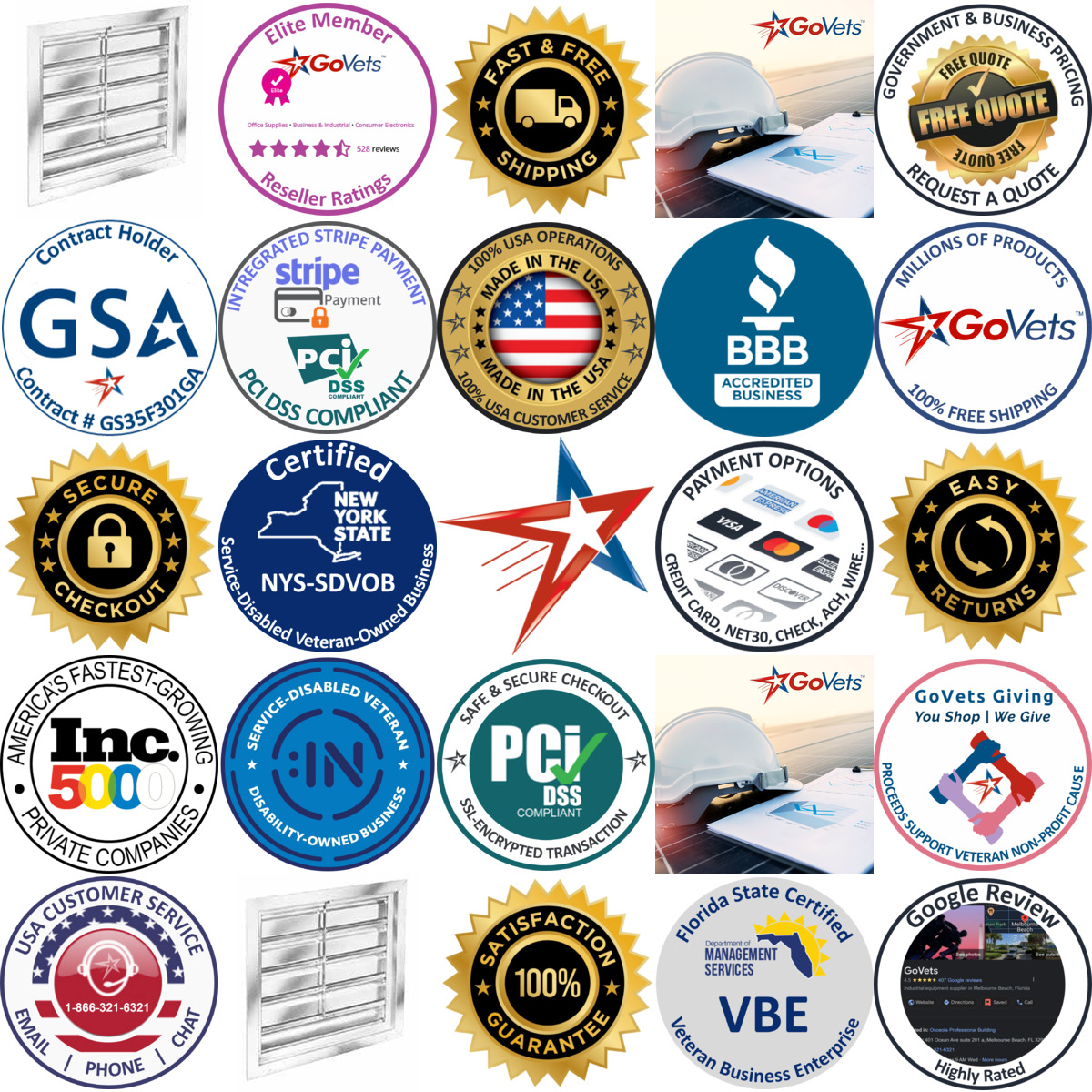 Millions of Products A selection of Americraft products on GoVets