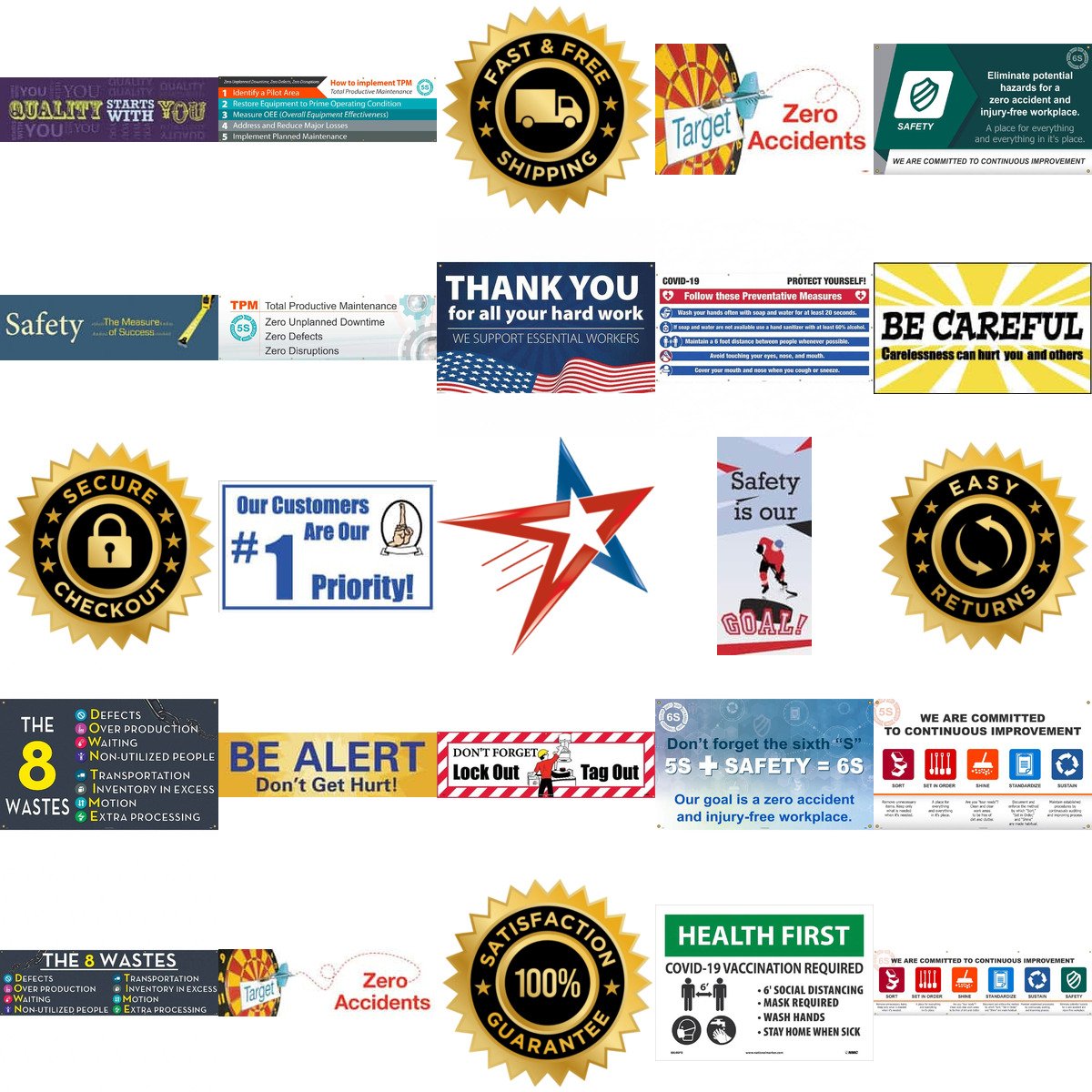 A selection of Banners products on GoVets