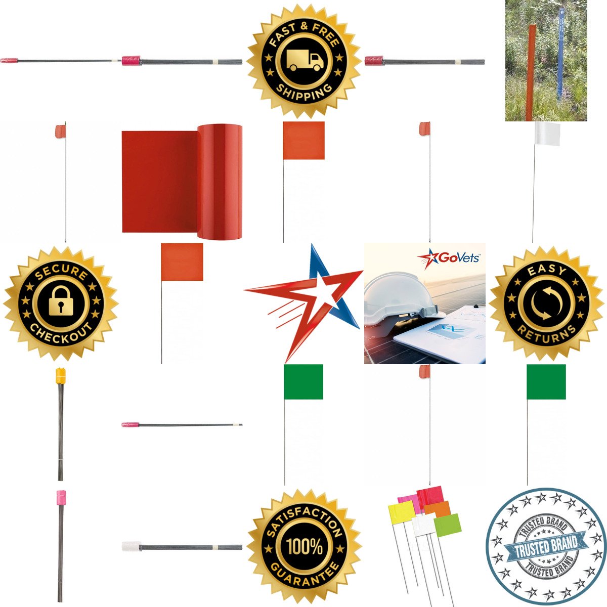 A selection of Marking Flags products on GoVets